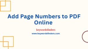 Add Page Numbers to PDF Online