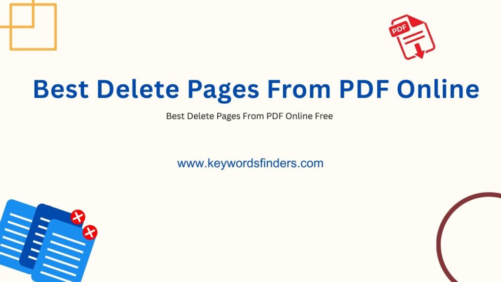 Delete Pages From PDF