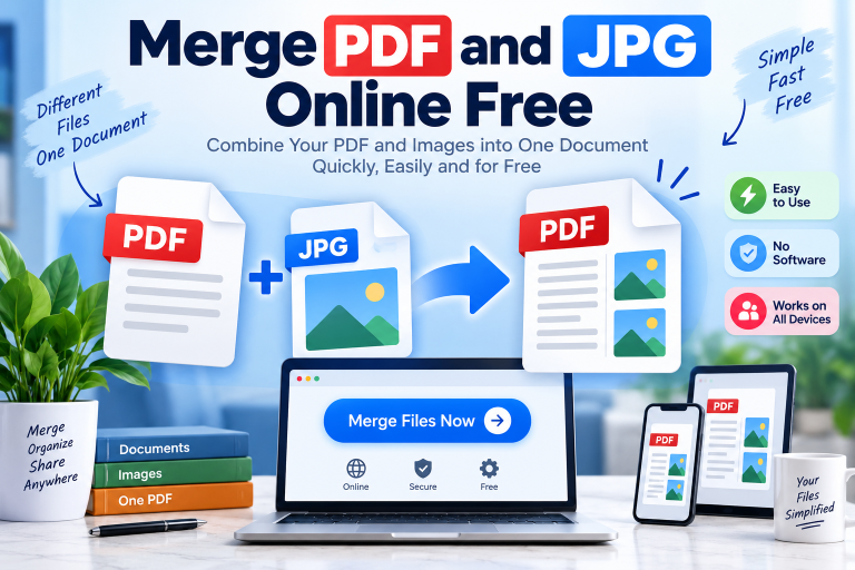 Merge PDF and JPG Online Free
