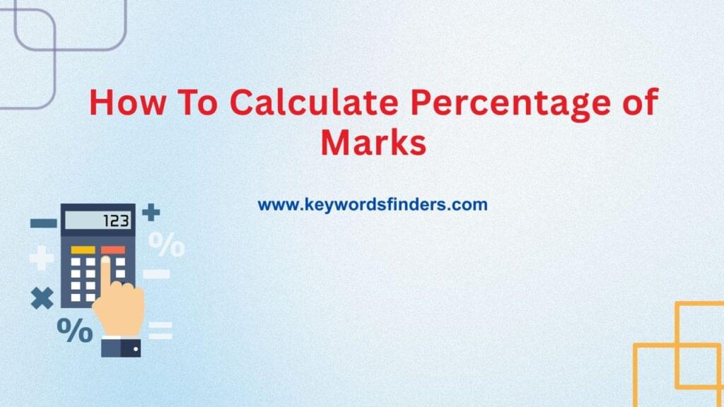 Percentage of Marks Calculator Online